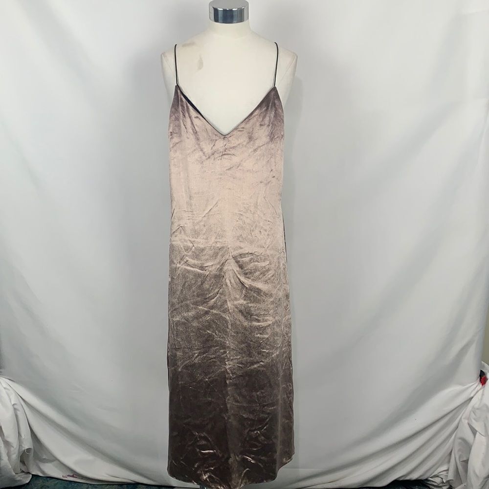 Rag and Bone NWT champagne velvet slip dress - Picture 2 of 11